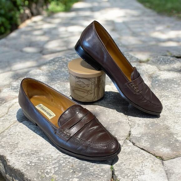 Etienne Aigner Shoes - Etienne Aigner “Michele” Loafers Genuine Brown Leather Shoes Women's 9.5M